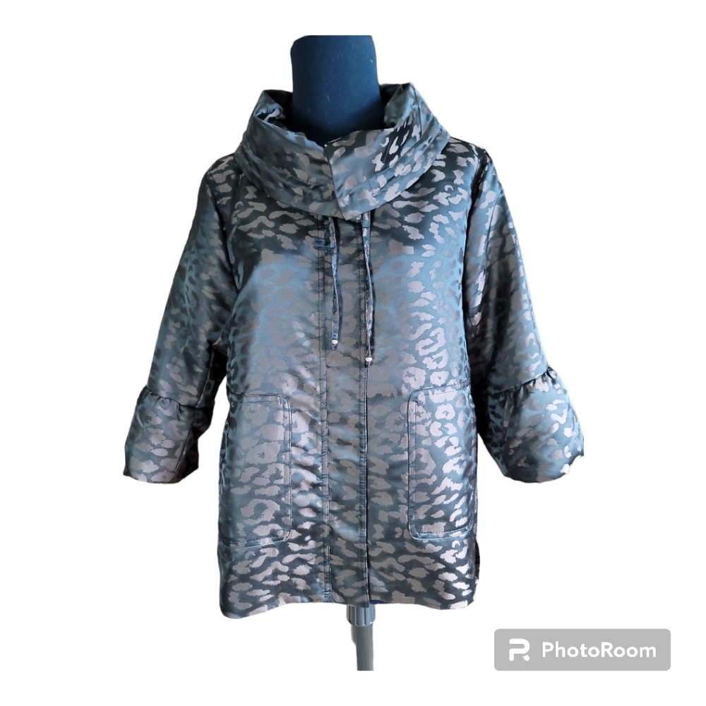 Luii jacket M womens animal print bronze browns vintage  bohemian maximalism